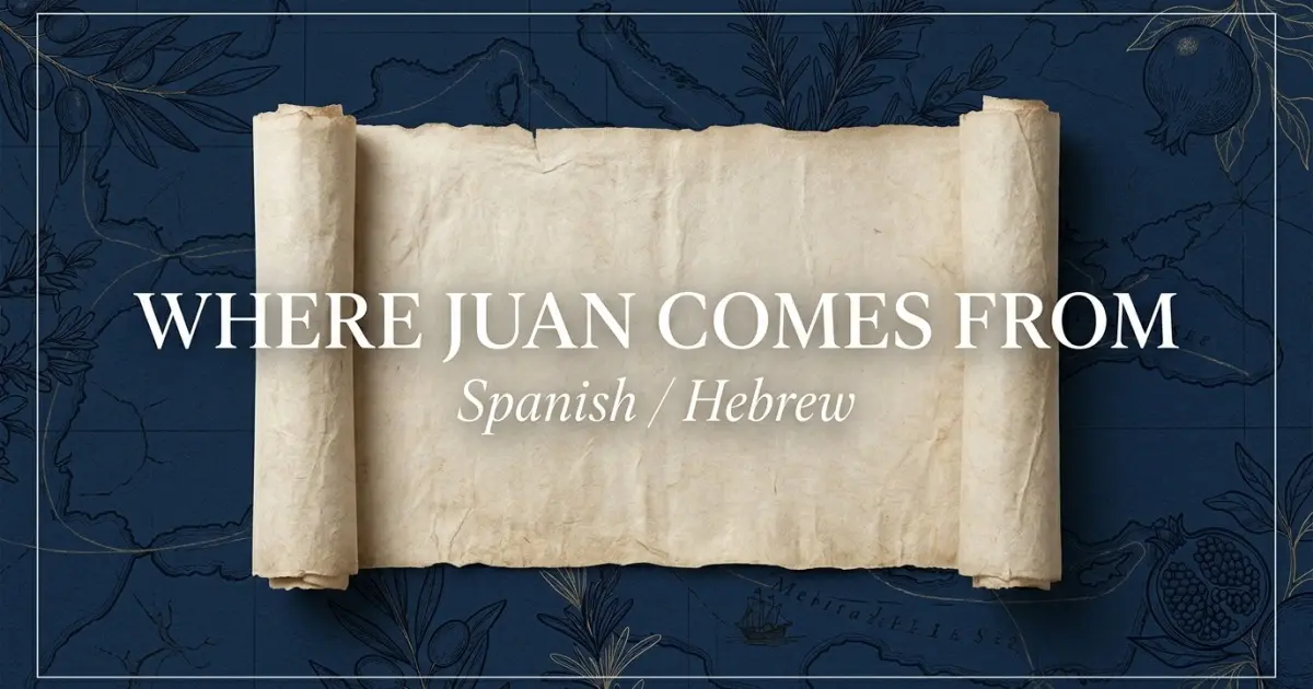 The name Juan comes from: Spanish / Hebrew