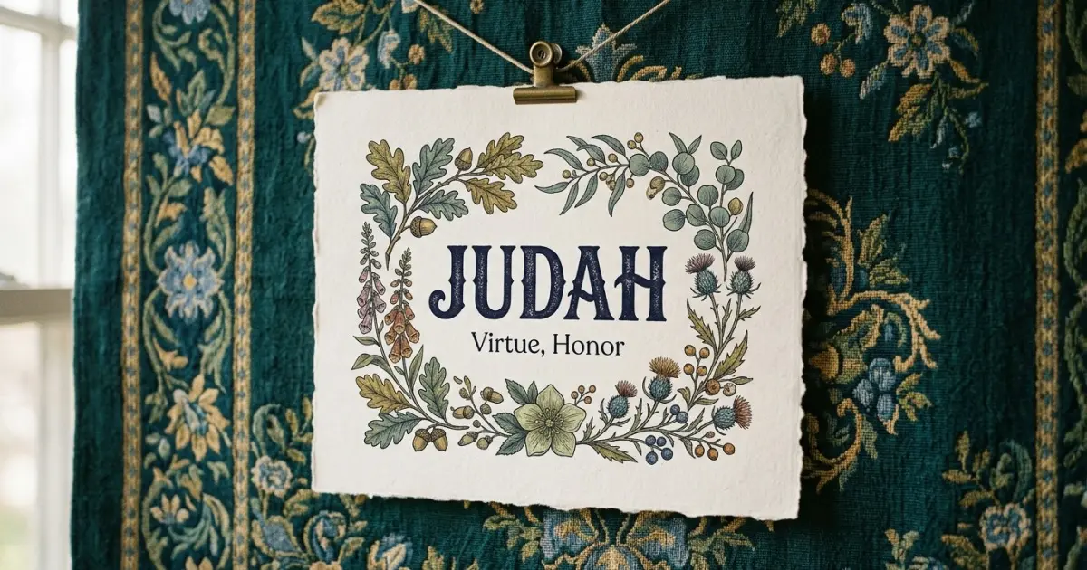 Judah meaning themes: virtue, honor
