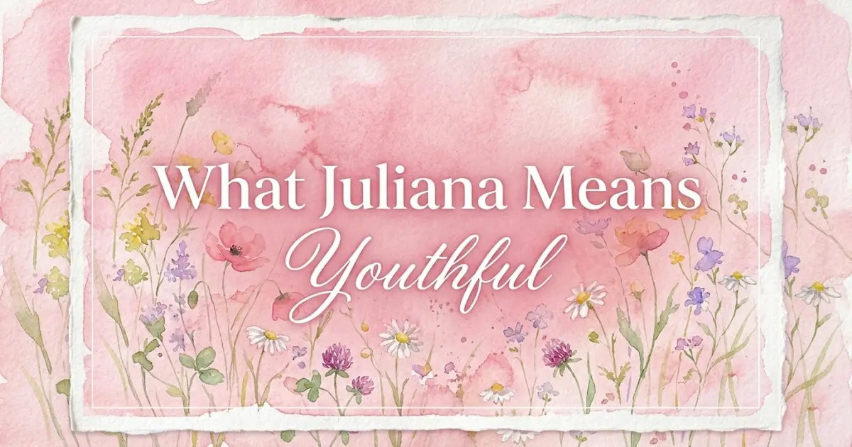 Juliana name meaning Youthful