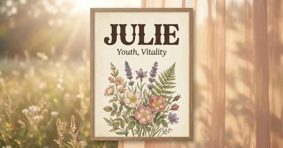 Julie meaning themes: youth, vitality