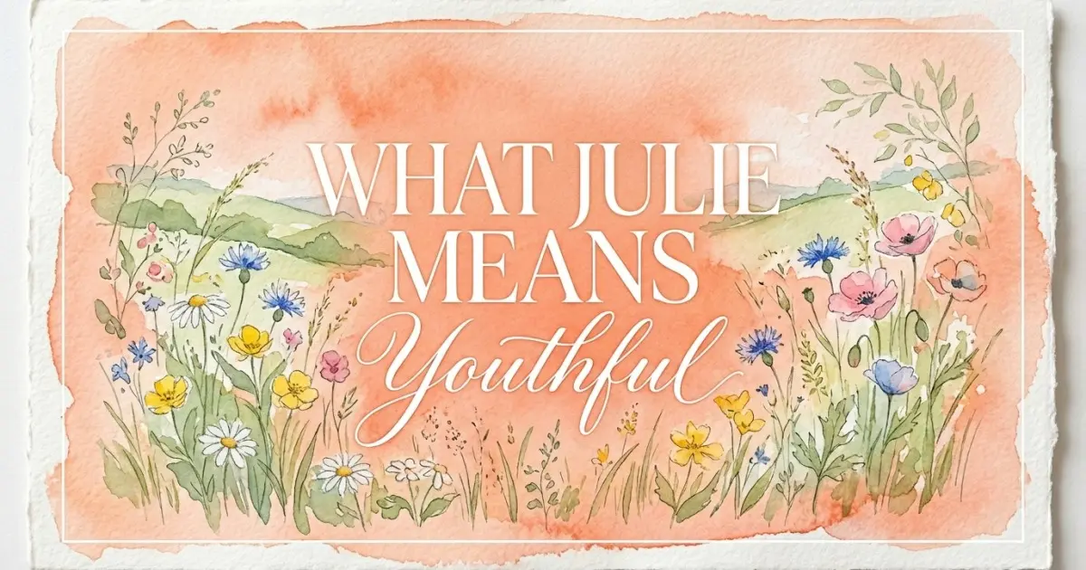 Julie name meaning Youthful