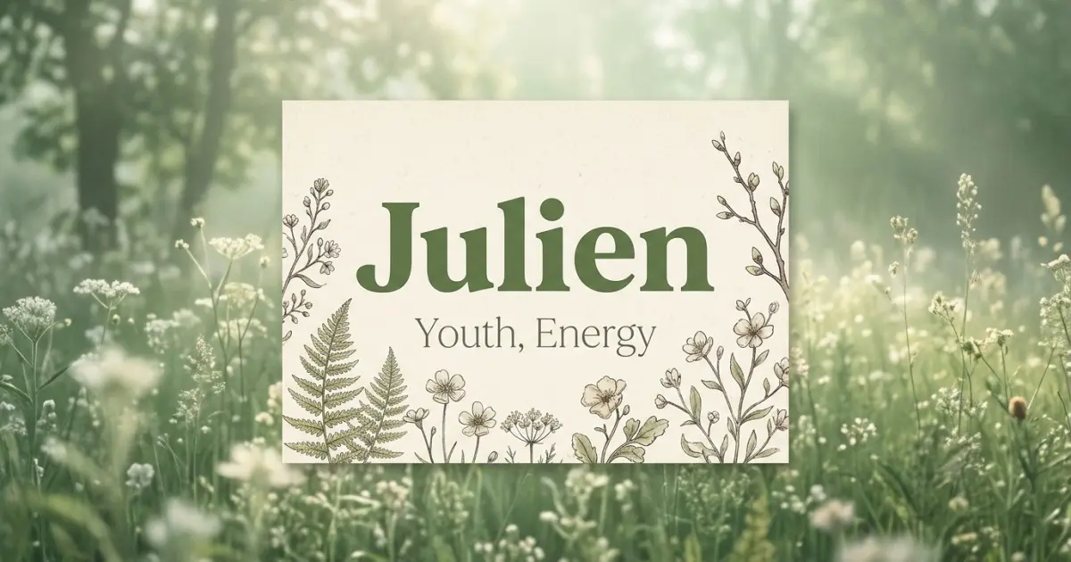 Julien meaning themes: youth, energy