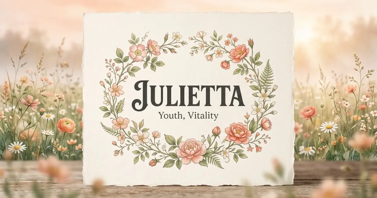 Julietta meaning themes: youth, vitality