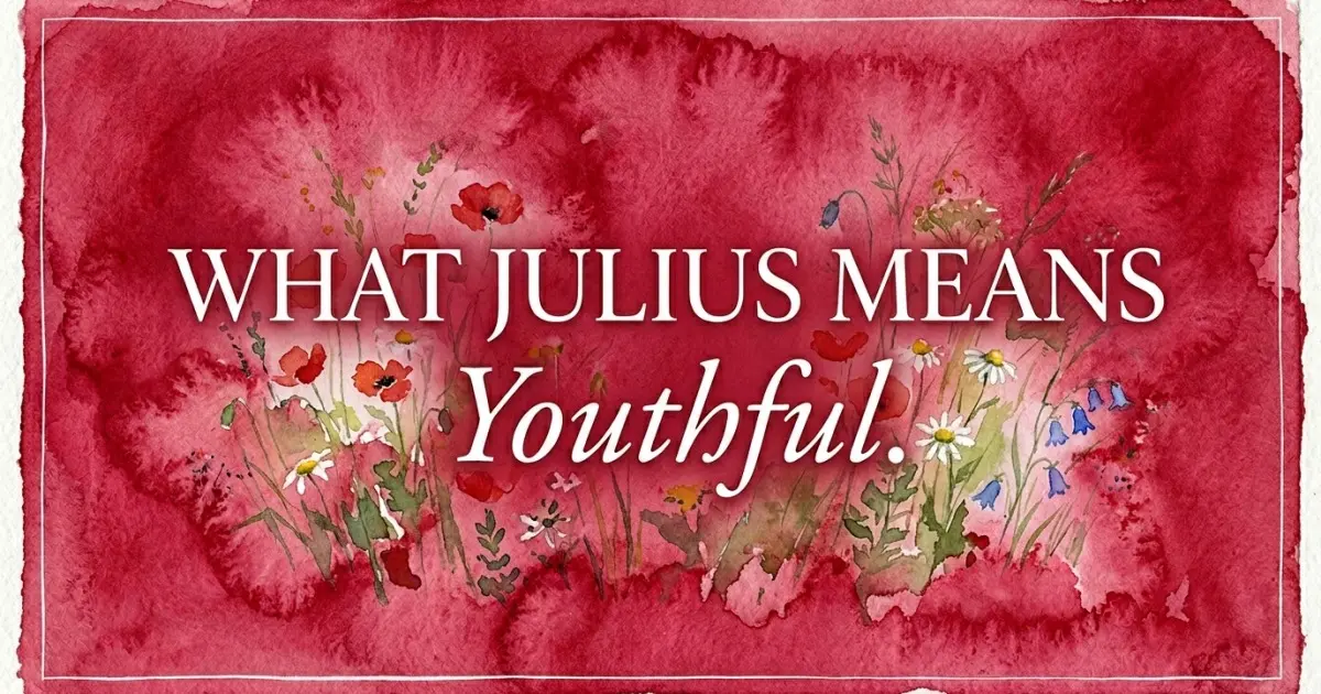 Julius name meaning Youthful
