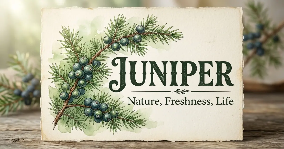 Juniper meaning themes: nature, freshness, life