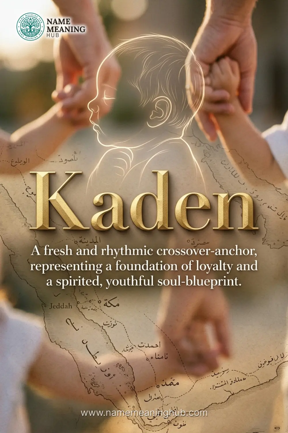 Meaning of the name Kaden: A fresh and rhythmic crossover-anchor, representing a foundation of loyalty and a spirited, youthful soul-blueprint.