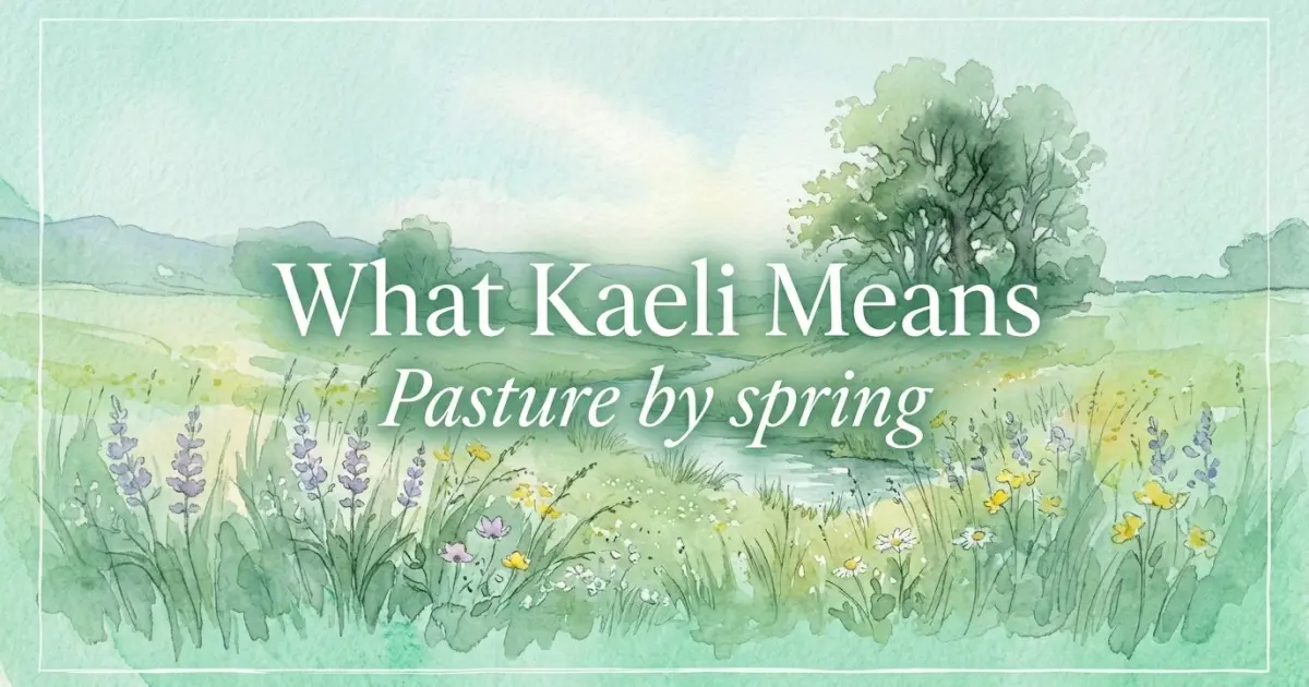 Kaeli name meaning Pasture by spring