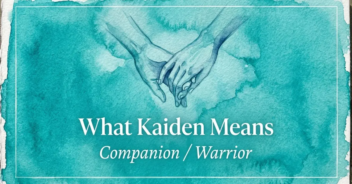 Kaiden name meaning Companion / Warrior
