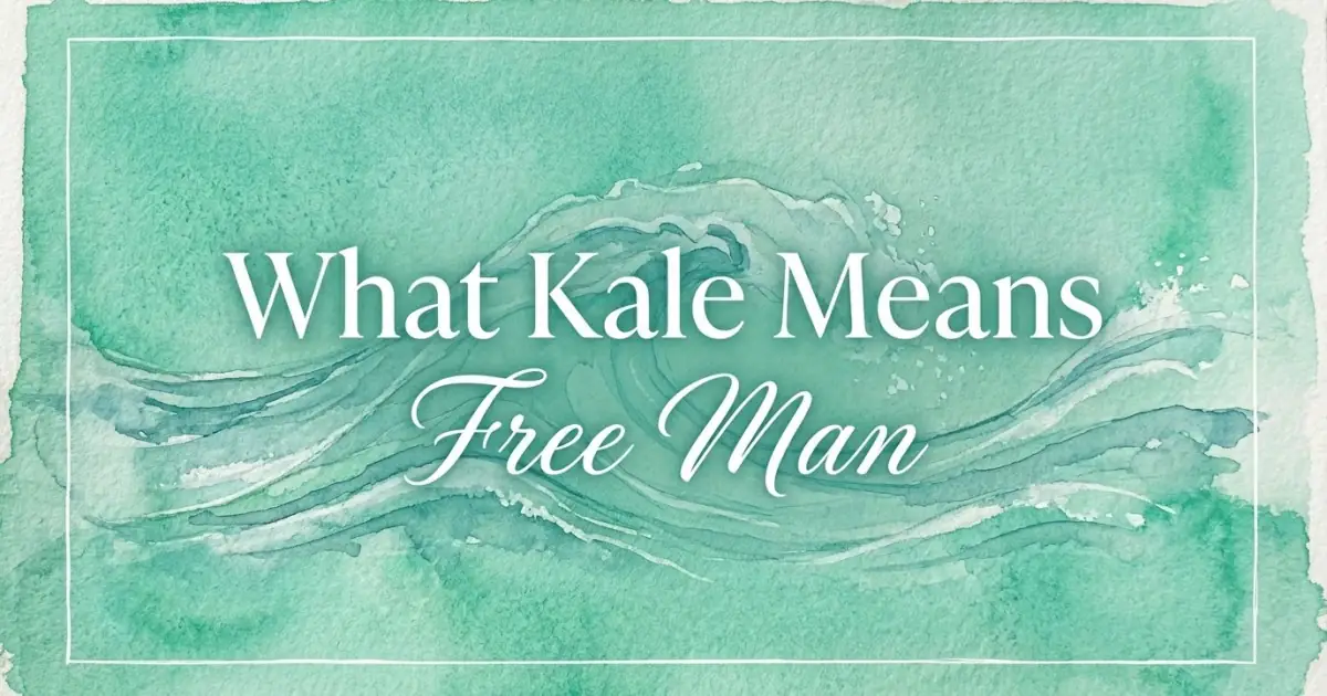 Kale name meaning Free Man