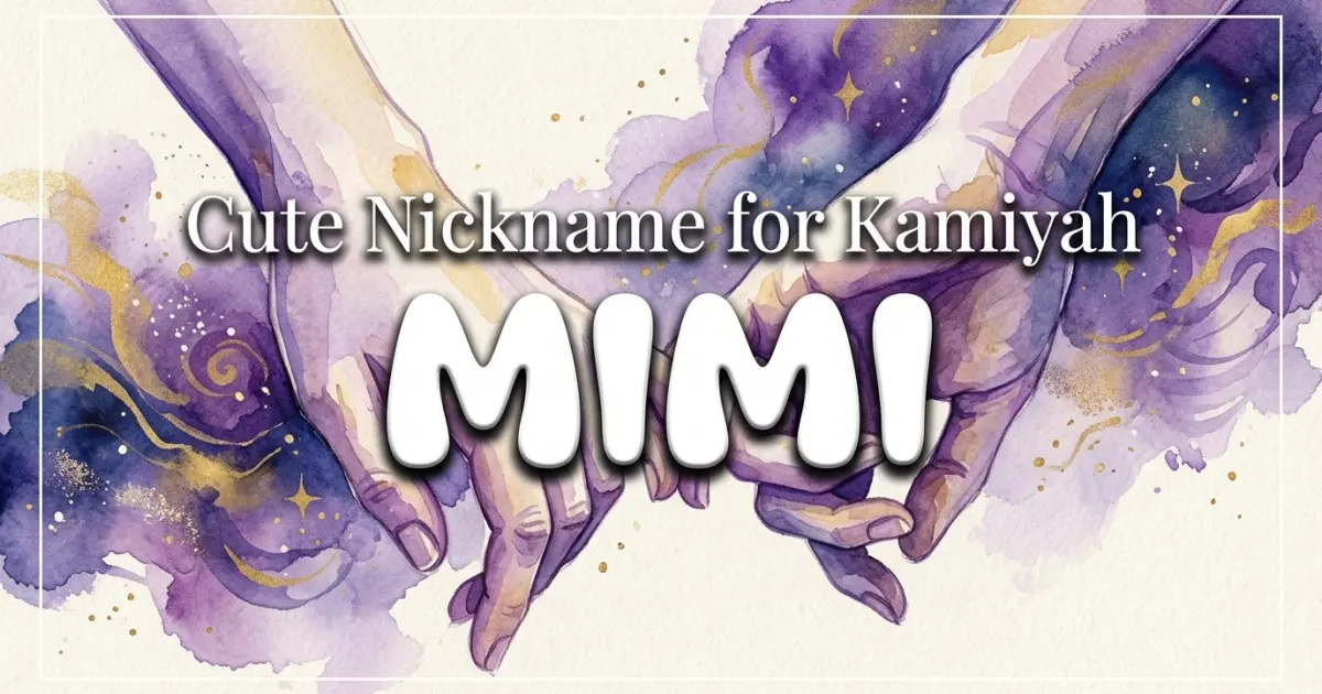 Cute nickname for Kamiyah: Mimi