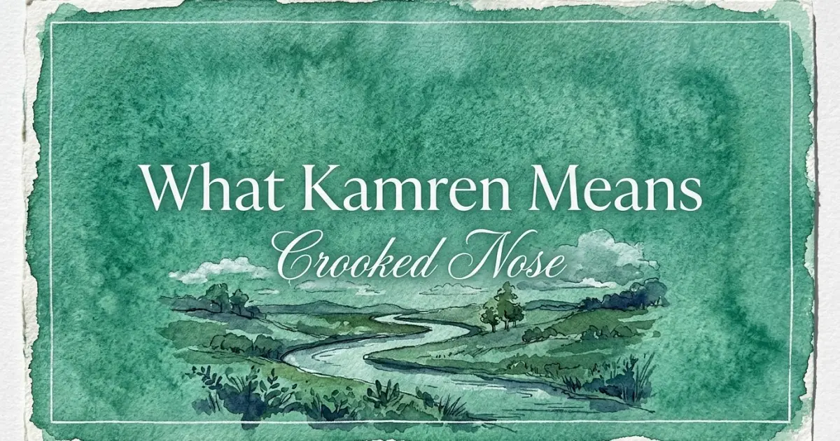 Kamren name meaning Crooked Nose