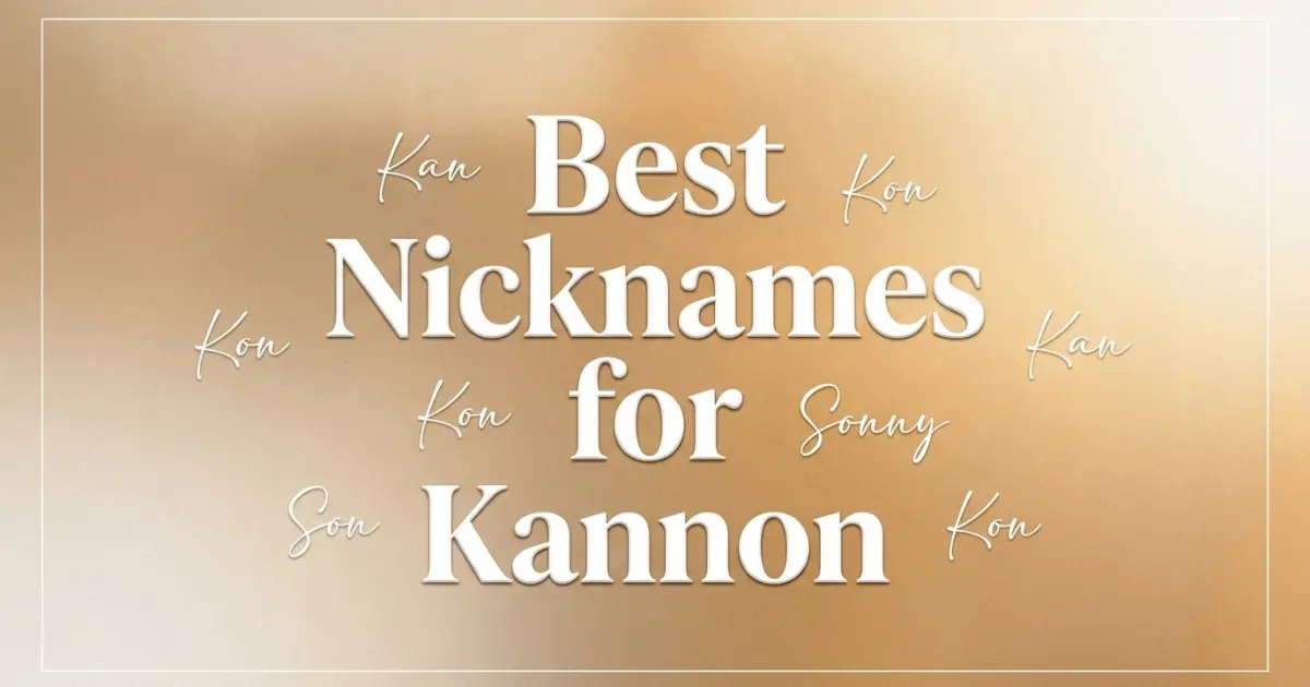 Nicknames for Kannon