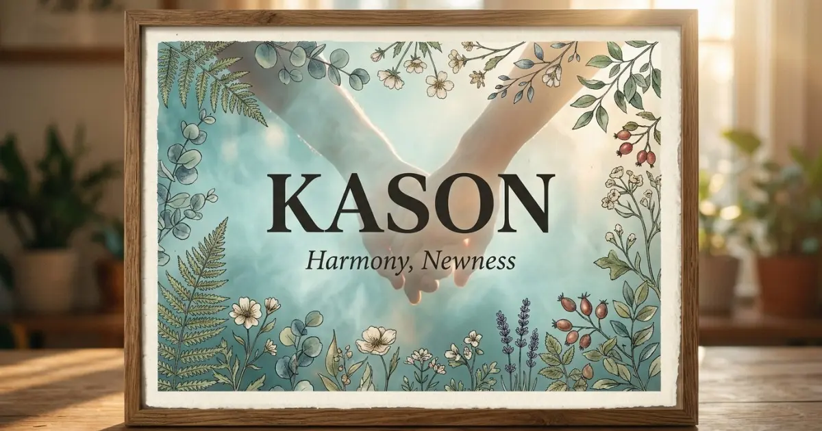 Kason meaning themes: harmony, newness