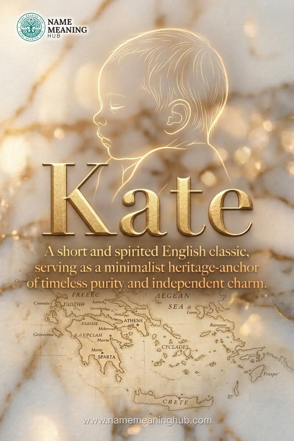 Meaning of the name Kate: A short and spirited English classic, serving as a minimalist heritage-anchor of timeless purity and independent charm.
