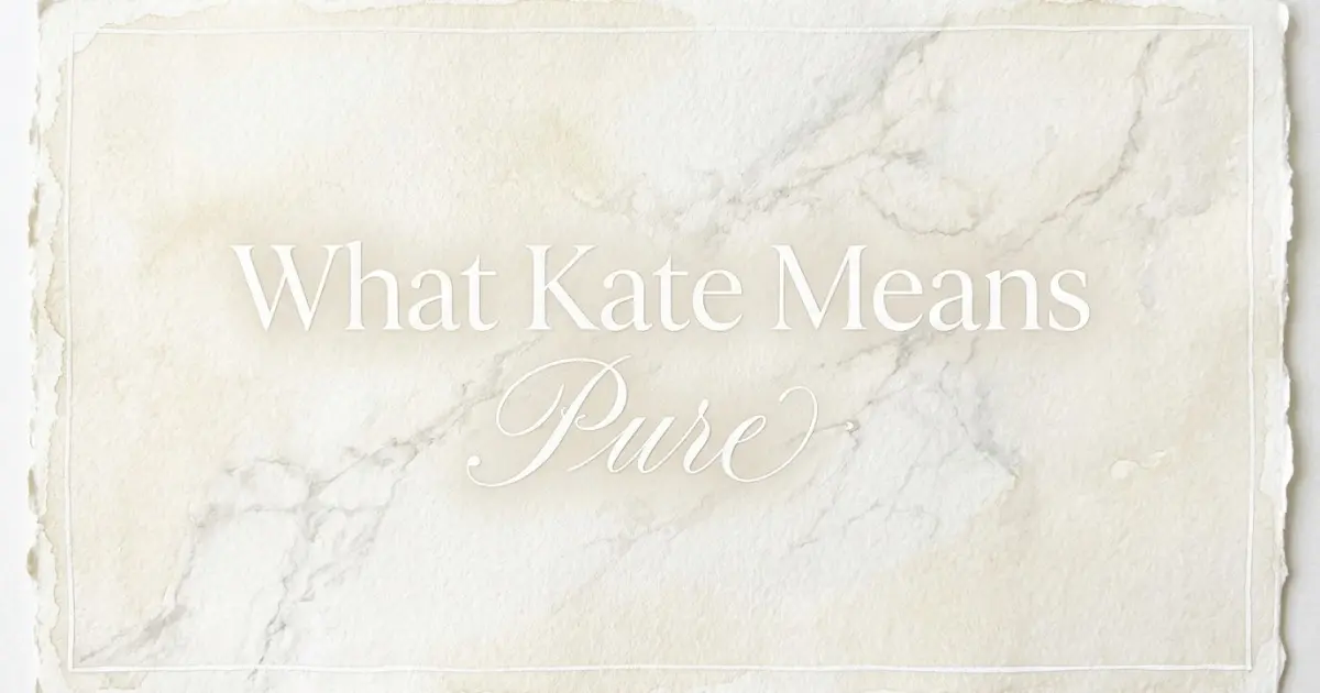 Kate name meaning Pure