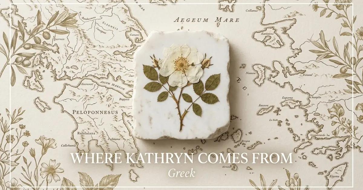 The name Kathryn comes from: Greek