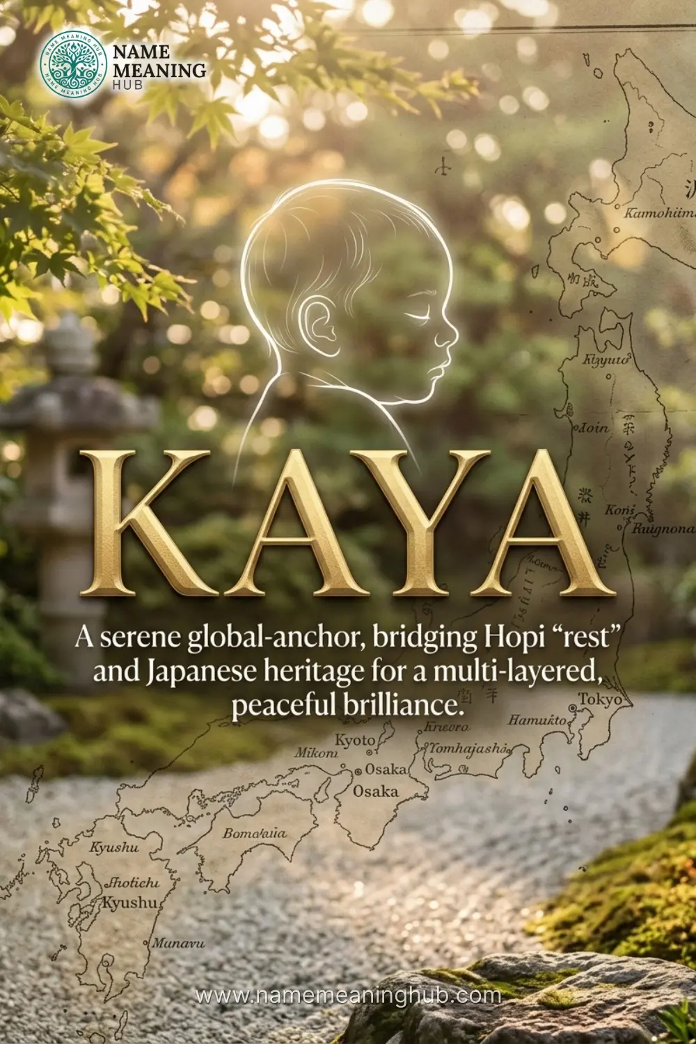 Meaning of the name Kaya: A serene global-anchor, bridging Hopi "rest" and Japanese heritage for a multi-layered, peaceful brilliance.