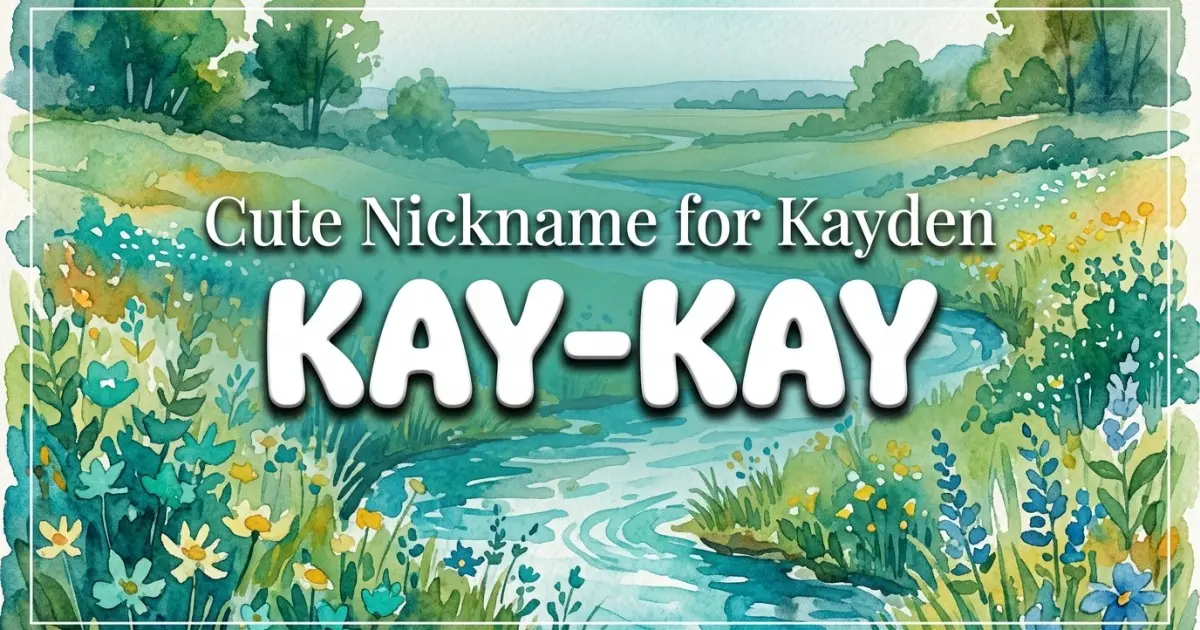 Cute nickname for Kayden: Kay-Kay