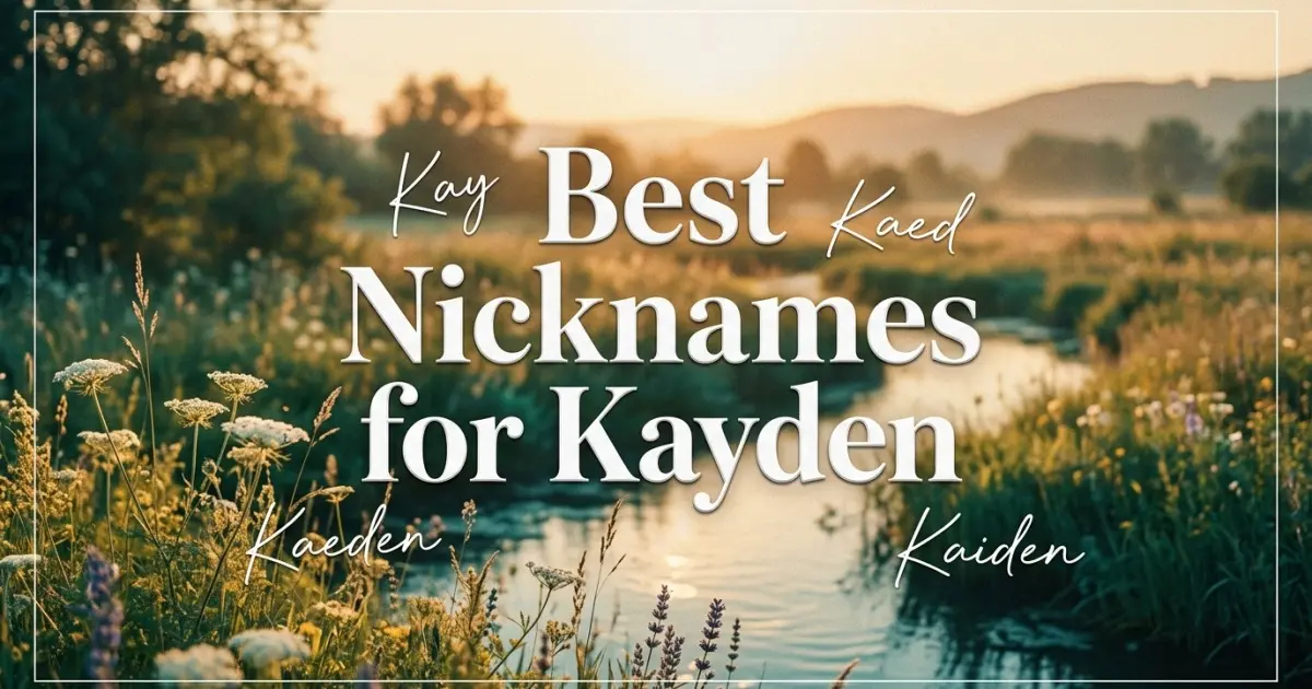Nicknames for Kayden