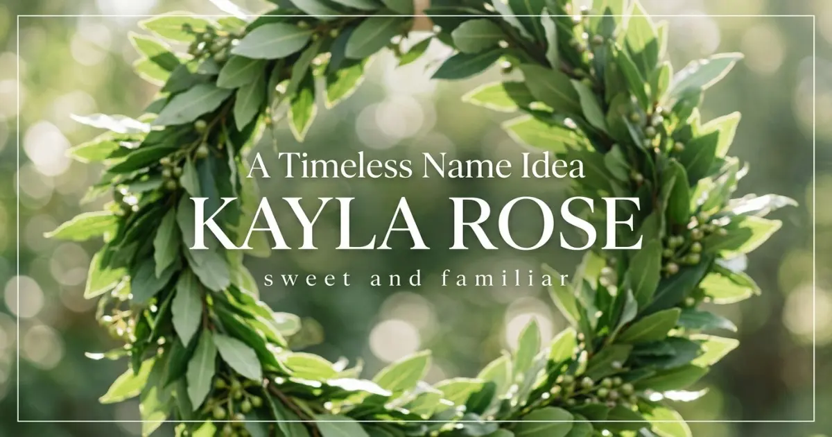 Middle name idea: Kayla Rose - sweet and familiar