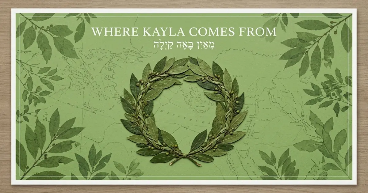 The name Kayla comes from: Hebrew