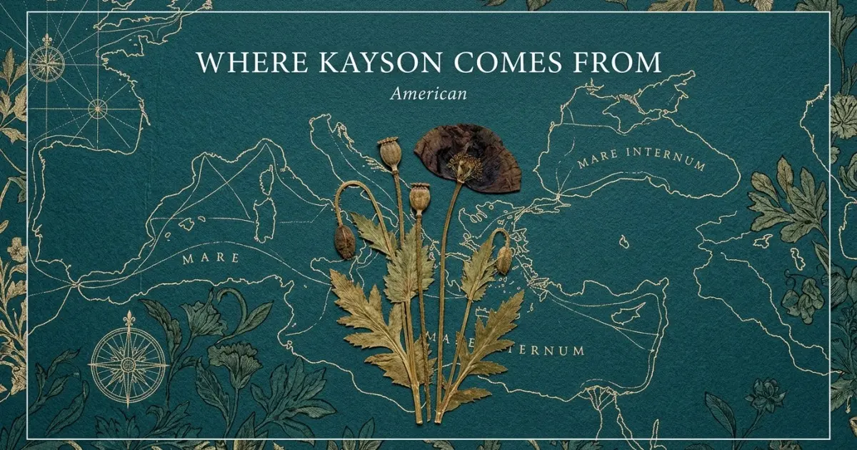 The name Kayson comes from: American