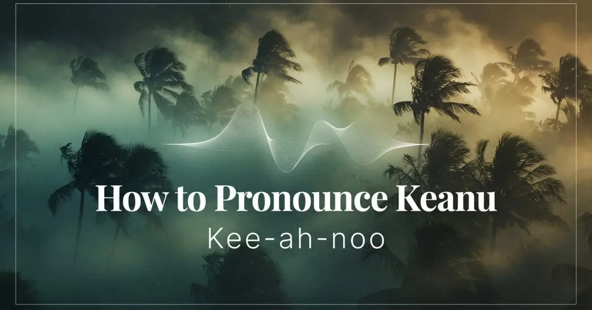 How to pronounce Keanu