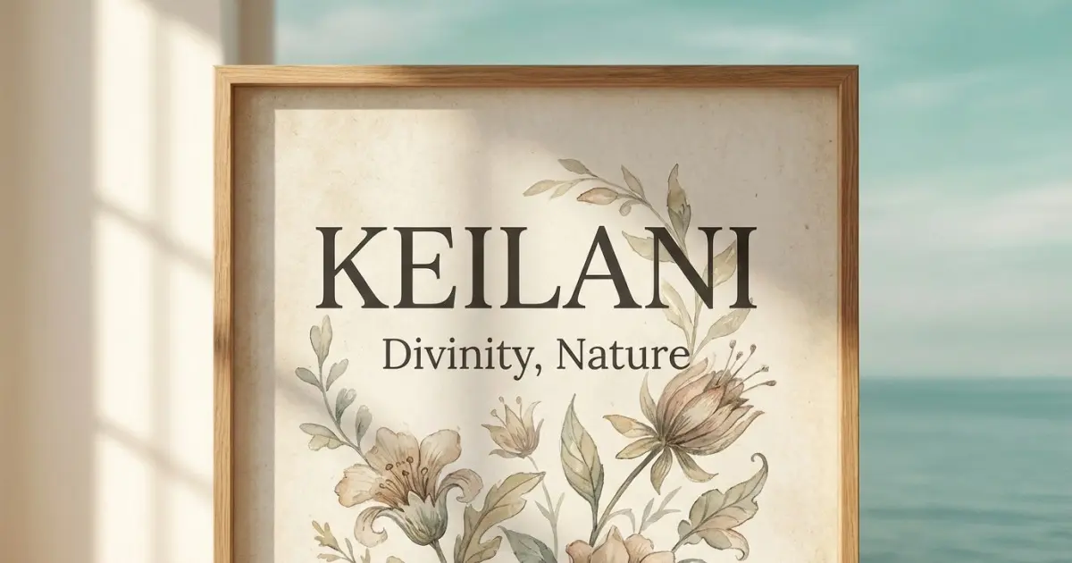 Keilani meaning themes: divinity, nature