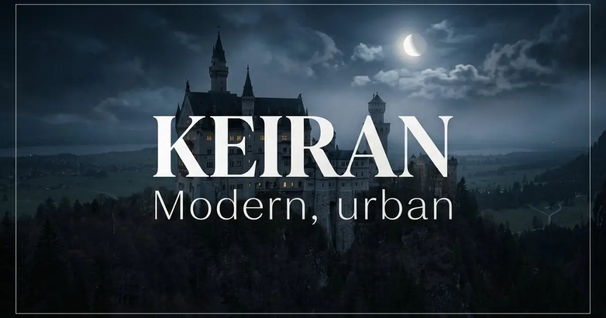 Keiran name vibe: Modern, urban