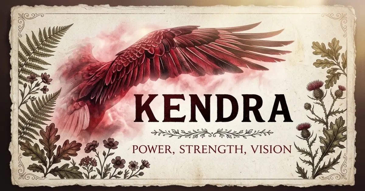 Kendra meaning themes: power, strength, vision