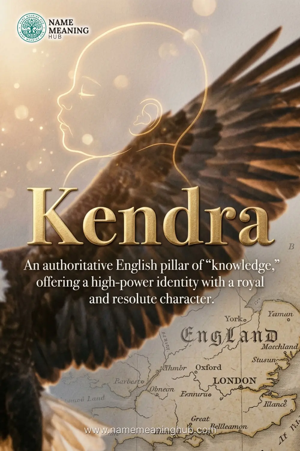 Meaning of the name Kendra: An authoritative English pillar of "knowledge," offering a high-power identity with a royal and resolute character.