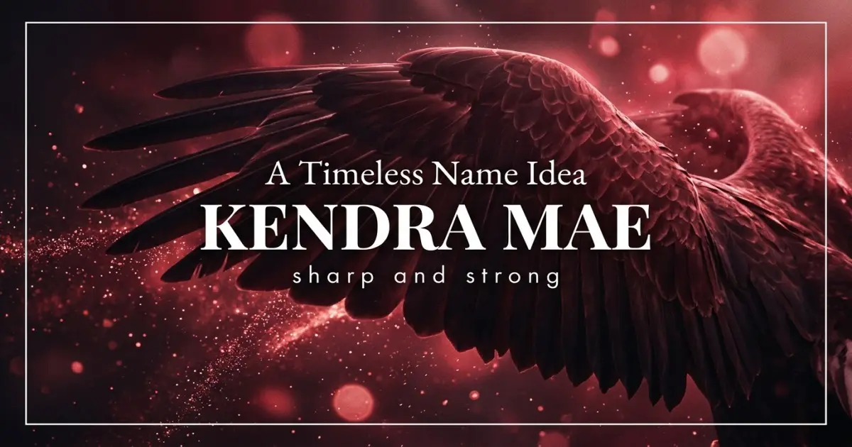 Middle name idea: Kendra Mae - sharp and strong