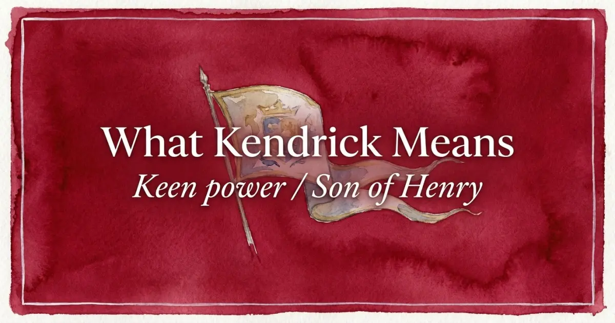 Kendrick name meaning Keen power / Son of Henry