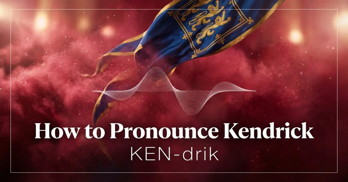 How to pronounce Kendrick
