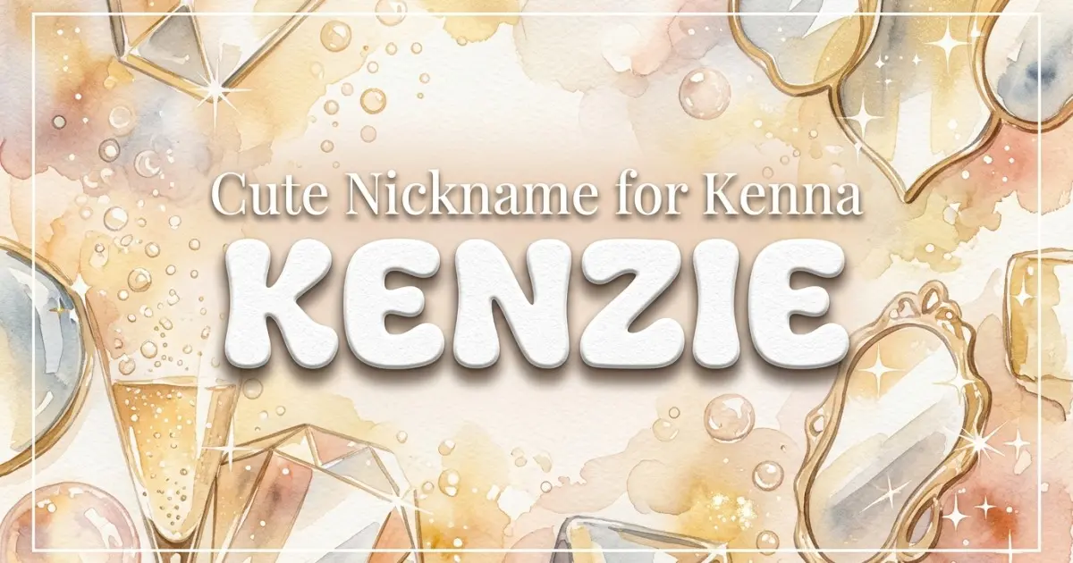 Cute nickname for Kenna: Kenzie