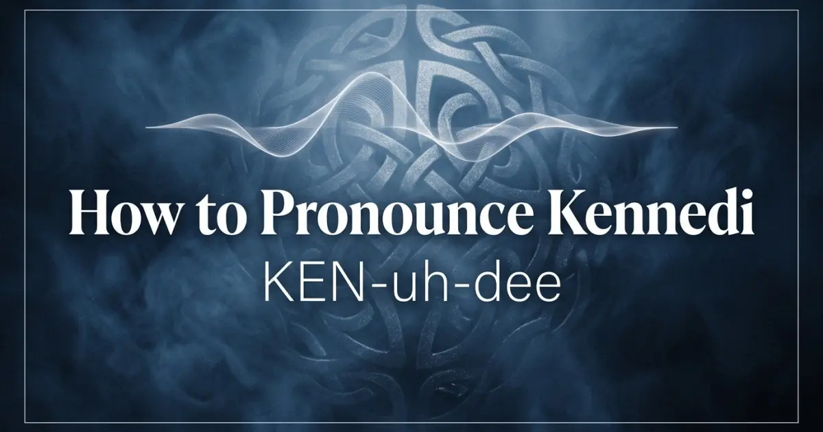 How to pronounce Kennedi