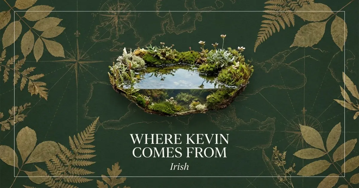 The name Kevin comes from: Irish