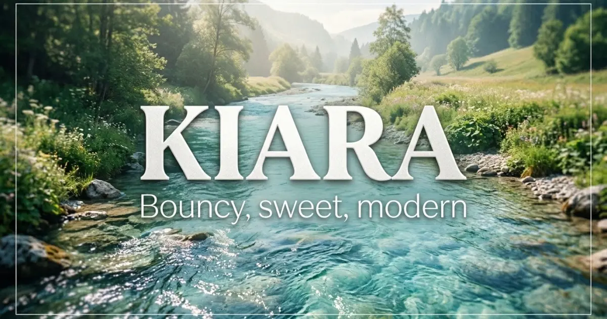 Kiara name vibe: Bouncy, sweet, modern