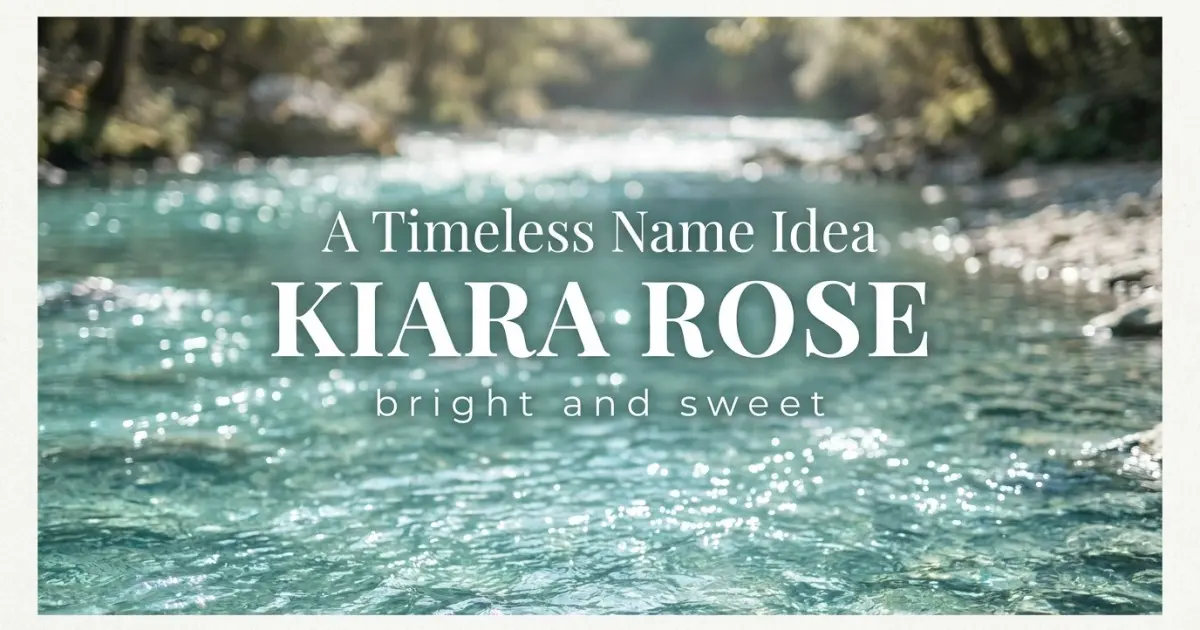 Middle name idea: Kiara Rose - bright and sweet