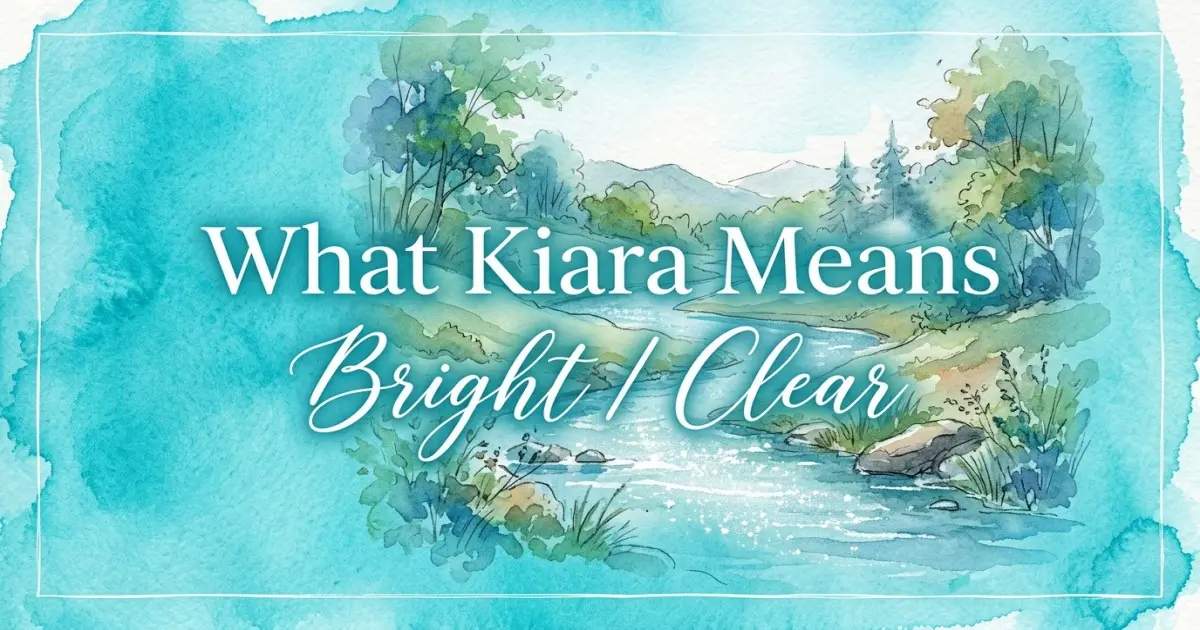 Kiara name meaning Bright / Clear