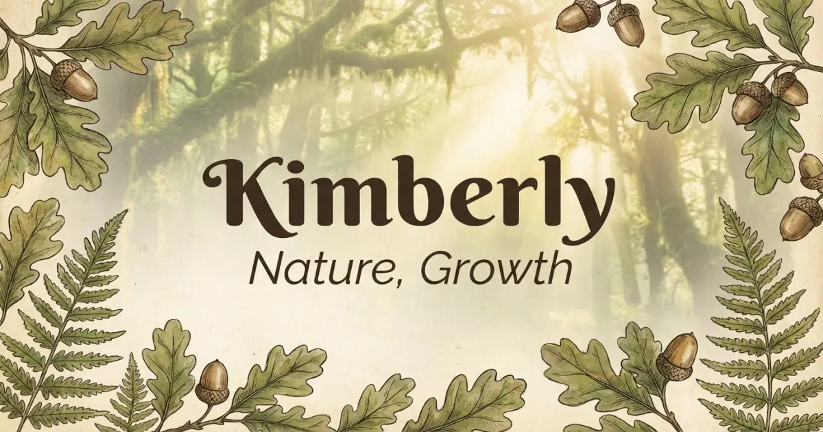 Kimberly meaning themes: nature, growth