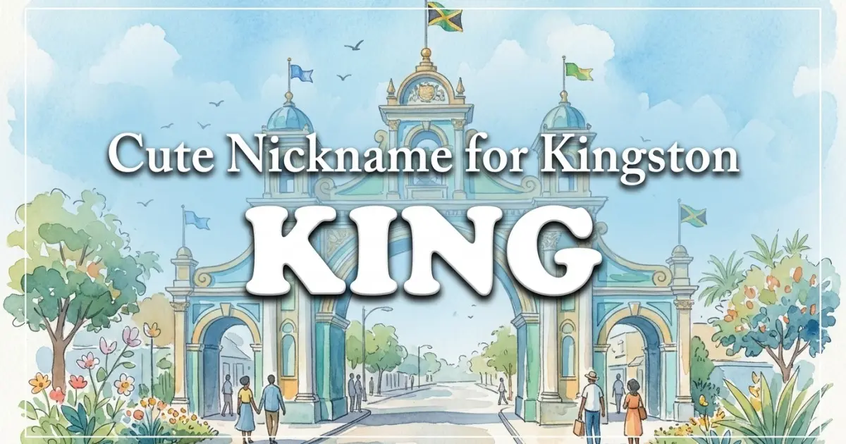 Cute nickname for Kingston: King