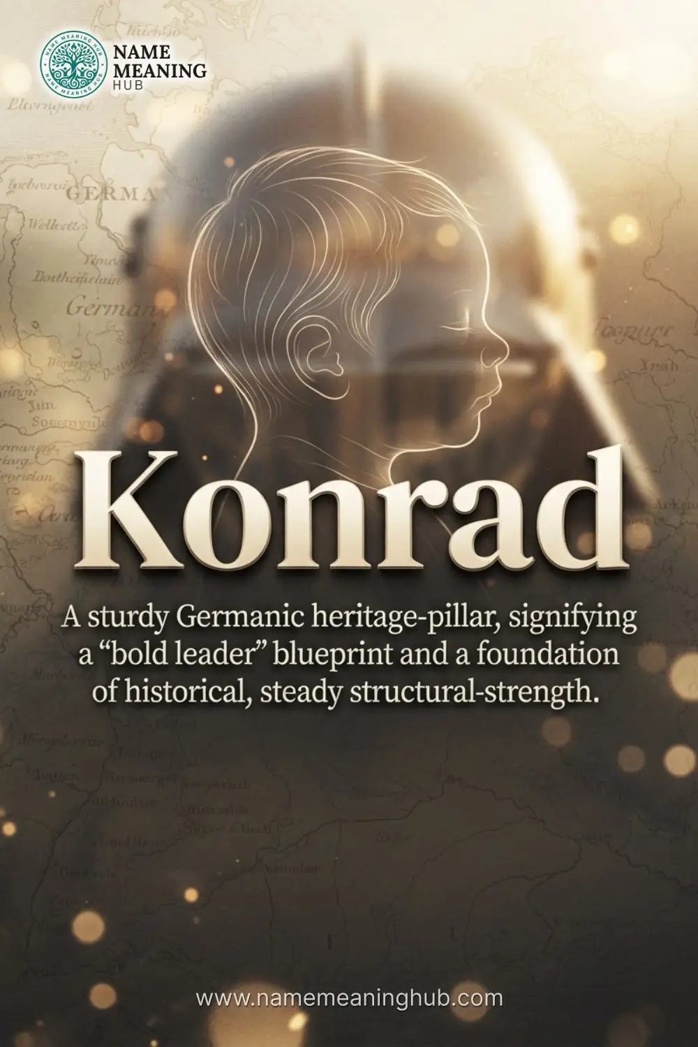 Meaning of the name Konrad: A sturdy Germanic heritage-pillar, signifying a "bold leader" blueprint and a foundation of historical, steady structural-strength.