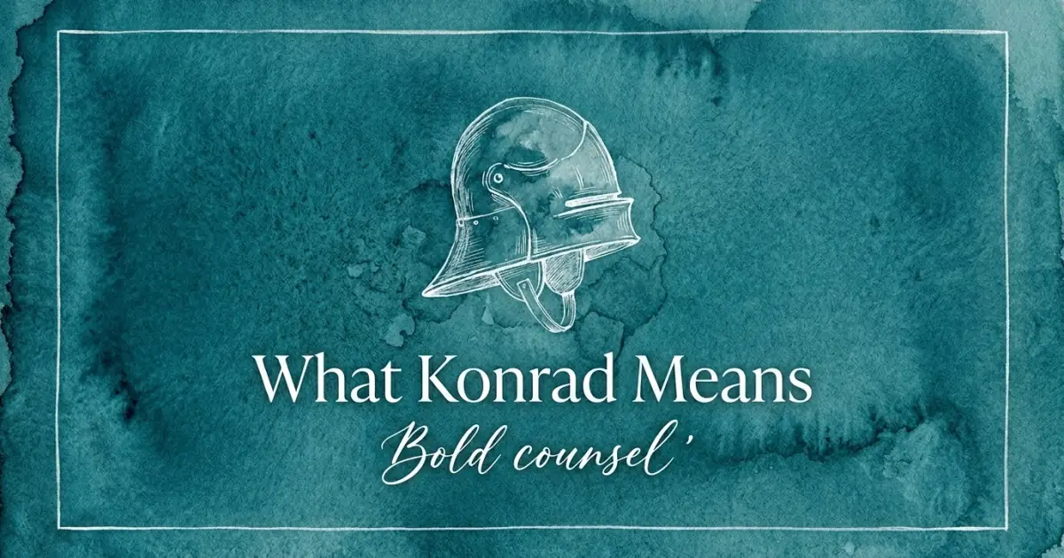 Konrad name meaning Bold counsel