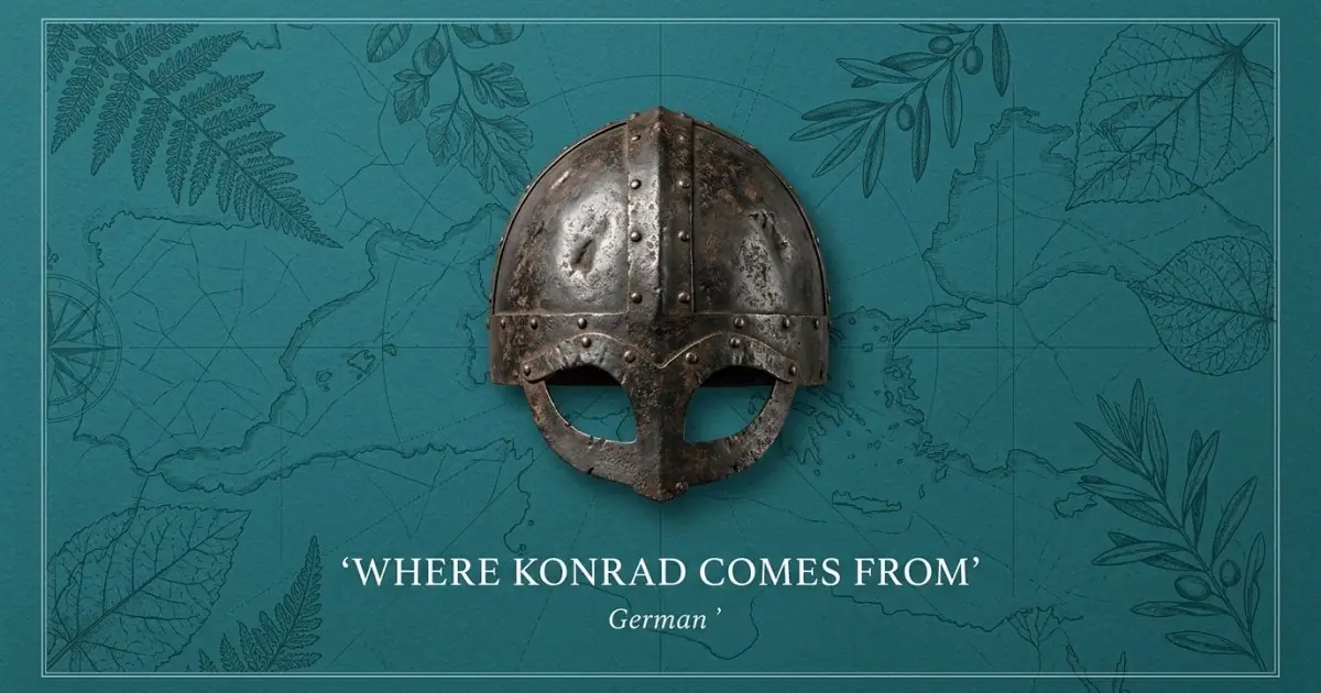 The name Konrad comes from: German