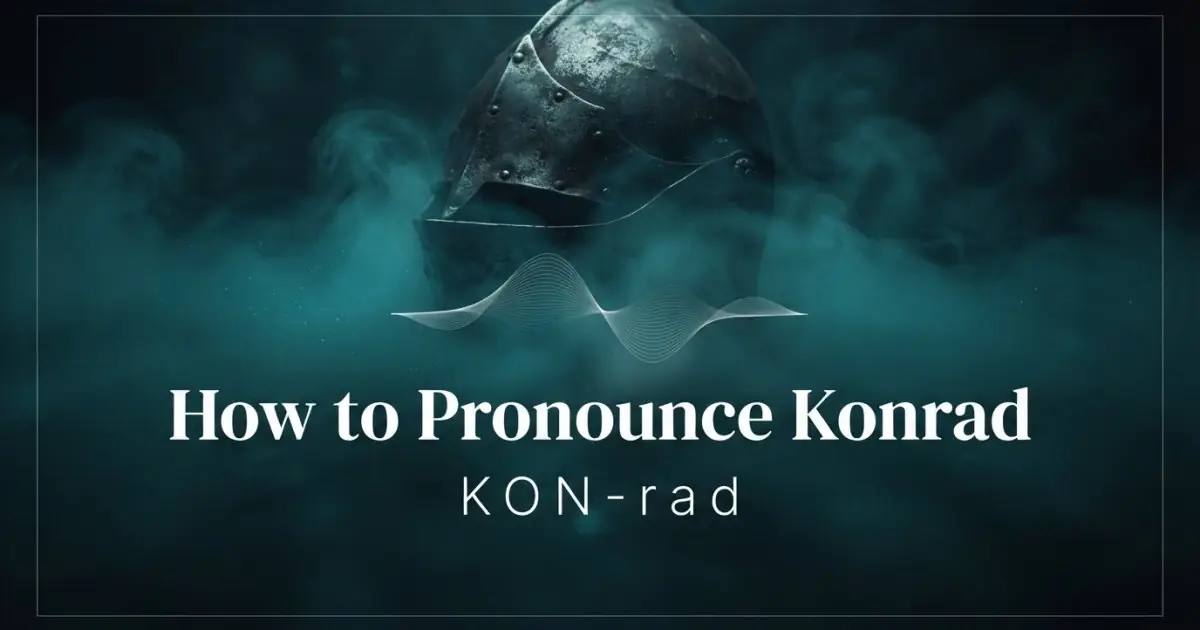 How to pronounce Konrad