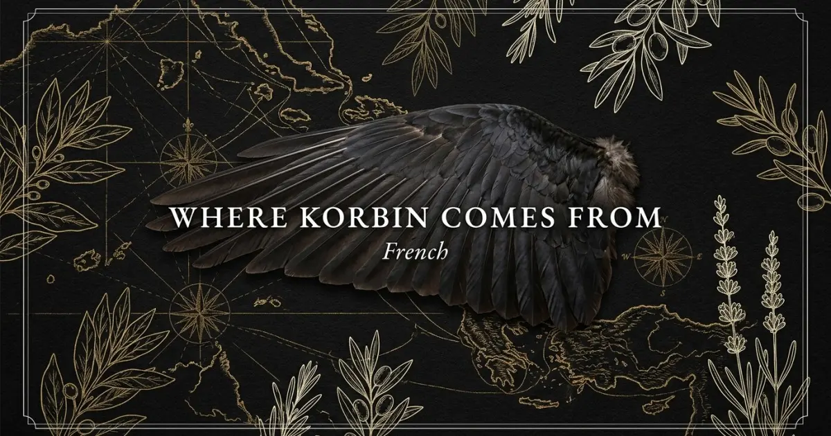 The name Korbin comes from: French