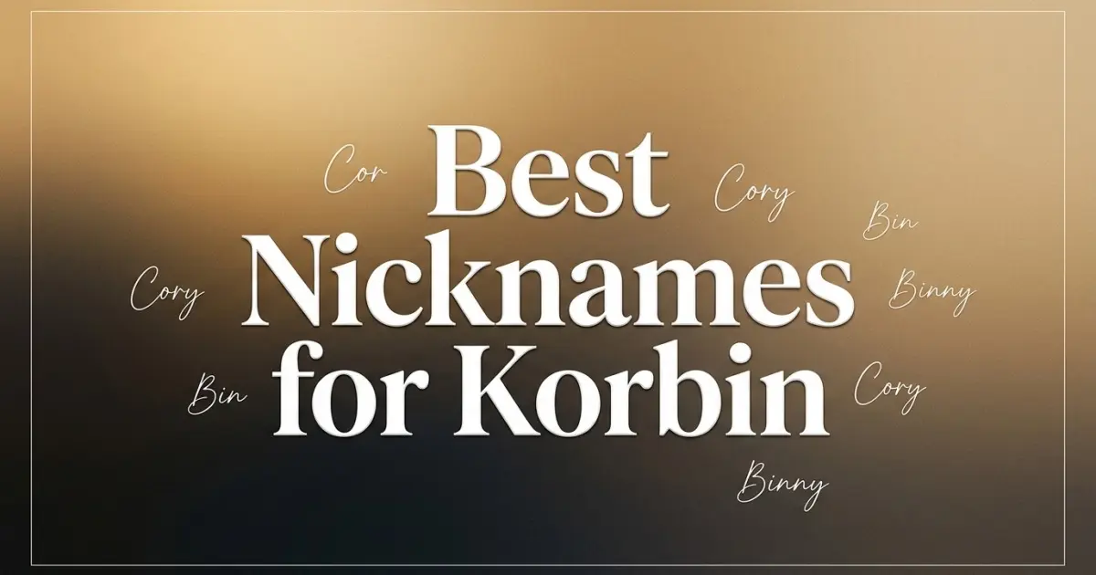 Nicknames for Korbin