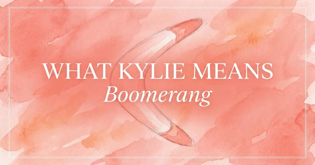 Kylie name meaning Boomerang