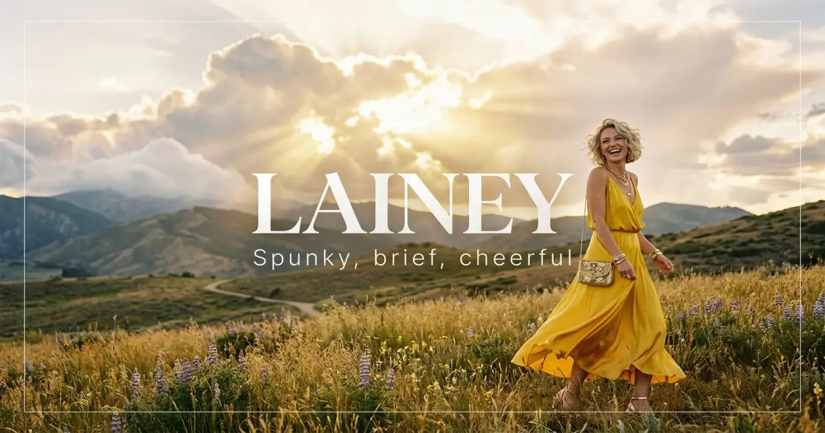 Lainey name vibe: Spunky, brief, cheerful